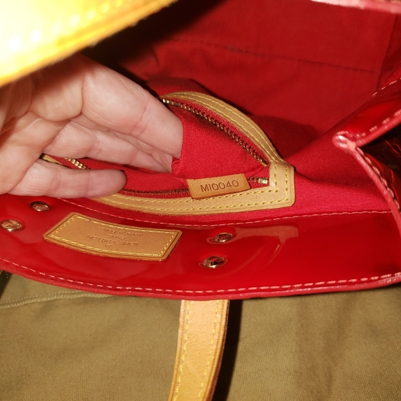 LV Vernis Rouge patent bag, red - Picture 6 of 8